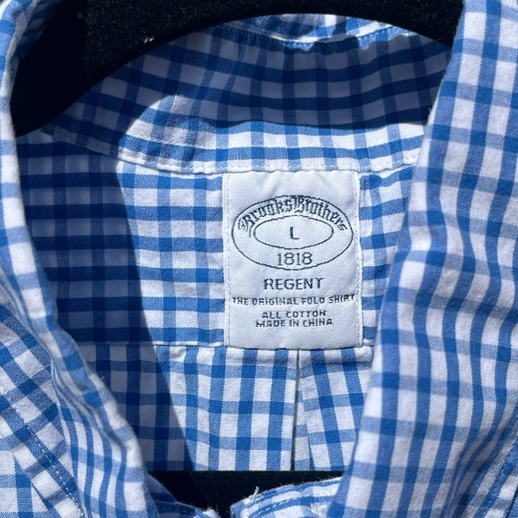 Brooks Brothers Regent 100% Cotton Short Sleeve Button Down Shirt Size Large - Picture 6 of 6